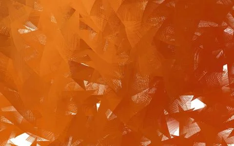 Light Orange vector pattern with random forms. Stock Illustration