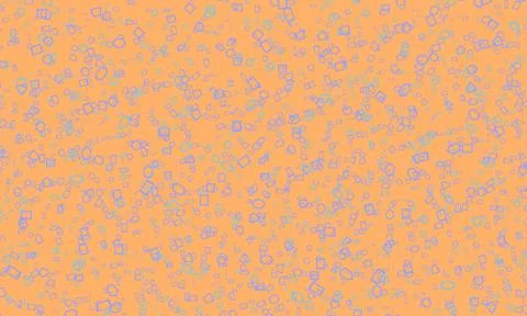 Light orange vector pattern with random geometric forms. Stock Illustration