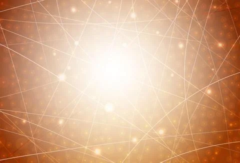 Light Orange vector pattern with sharp lines. Stock Illustration