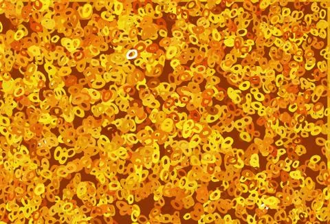 Light Orange vector pattern with spheres. Stock Illustration