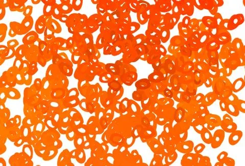 Light Orange vector pattern with spheres. Stock Illustration