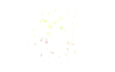 Light Orange vector pattern with spheres. Stock Illustration