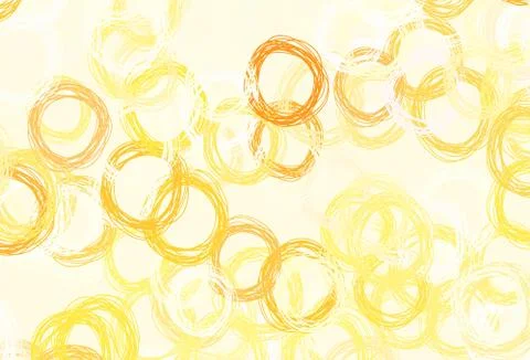 Light Orange vector pattern with spheres. イラスト素材