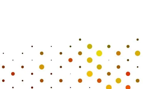 Light Orange vector pattern with spheres. 스톡 일러스트