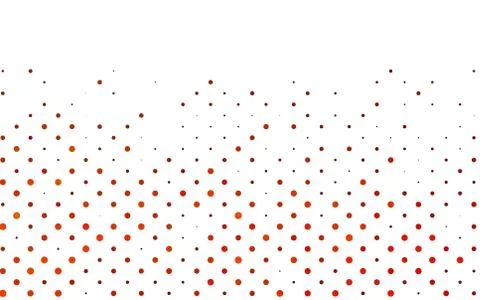 Light Orange vector pattern with spheres. Stock Illustration