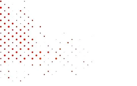 Light Orange vector pattern with spheres. Stock Illustration