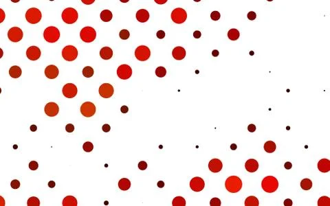 Light Orange vector pattern with spheres. Stock Illustration