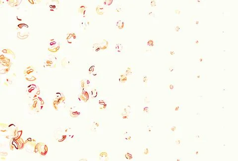 Light Orange vector pattern with spheres. 스톡 일러스트