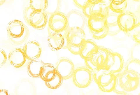 Light Orange vector pattern with spheres. Illustrazione stock