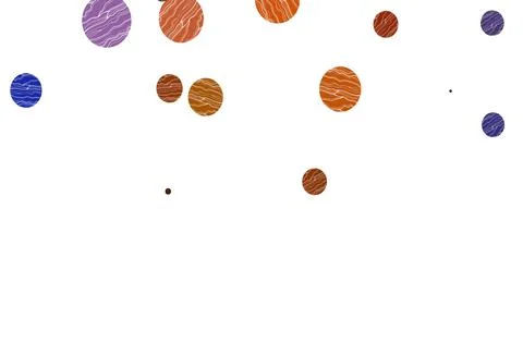 Light orange vector pattern with spheres. イラスト素材
