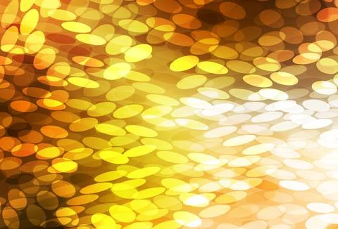 Light Orange vector pattern with spheres. Stock Illustration