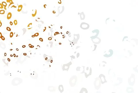 Light Orange vector pattern with spheres. 스톡 일러스트