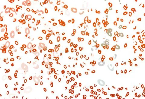 Light Orange vector pattern with spheres. 스톡 일러스트