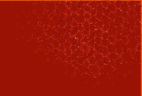Light orange vector pattern with spheres. Stock Illustration