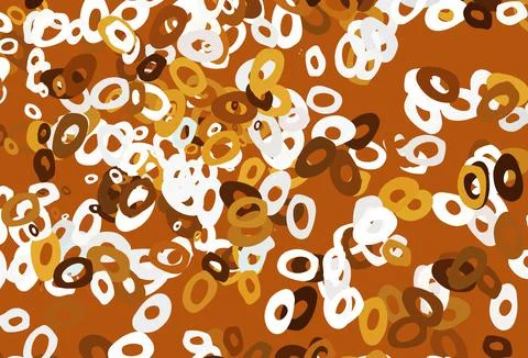 Light Orange vector pattern with spheres. イラスト素材
