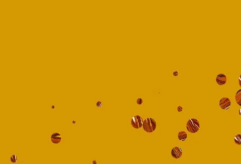 Light orange vector pattern with spheres. 스톡 일러스트