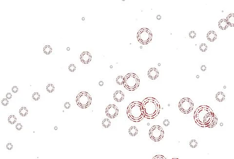 Light Orange vector pattern with spheres. Illustrazione stock