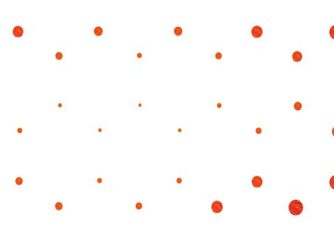 Light orange vector pattern with spheres. Illustrazione stock