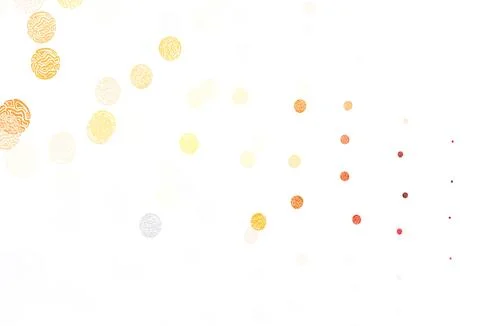 Light Orange vector pattern with spheres. イラスト素材