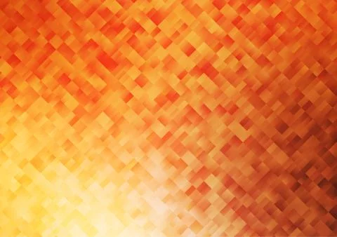 Light Orange vector pattern in square style. Illustrazione stock