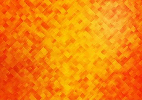 Light Orange vector pattern in square style. Stock Illustration