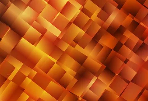 Light Orange vector pattern in square style. Stock Illustration