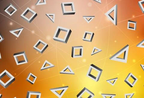 Light Orange vector pattern in square style. イラスト素材