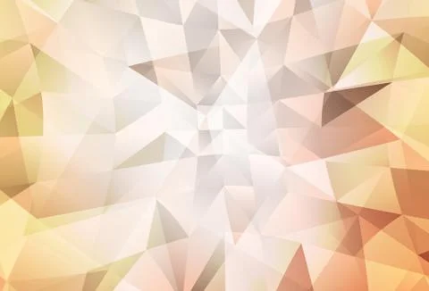 Light Orange vector polygon abstract background. Stock Illustration