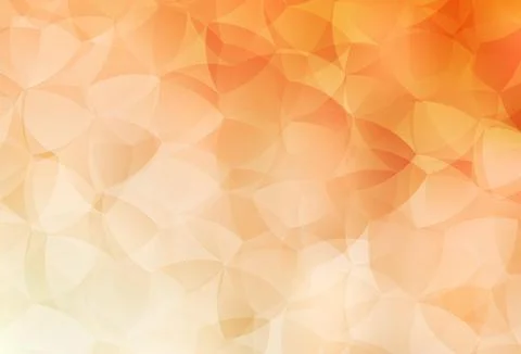 Light Orange vector polygon abstract layout. Stock Illustration