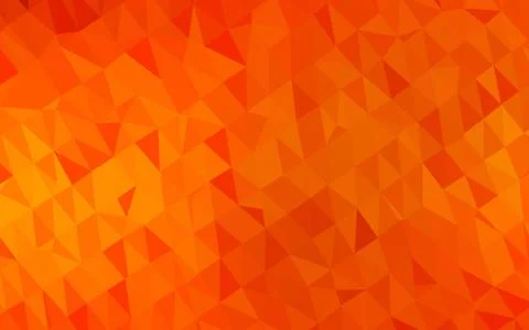 Light Orange vector polygonal background. 스톡 일러스트
