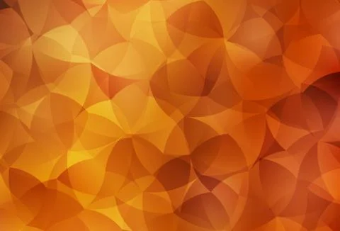 Light Orange vector polygonal pattern. Stock Illustration