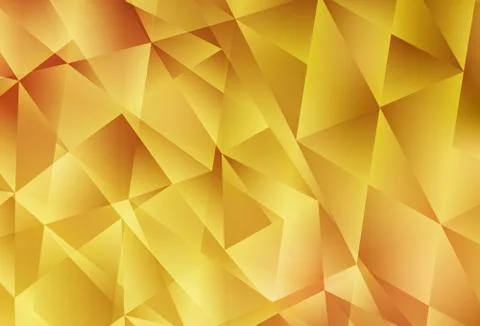 Light Orange vector polygonal pattern. Illustrazione stock