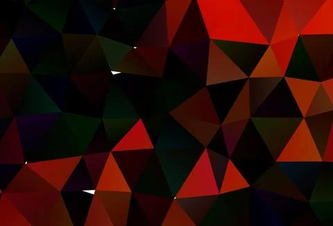 Light Orange vector polygonal pattern. Stock Illustration