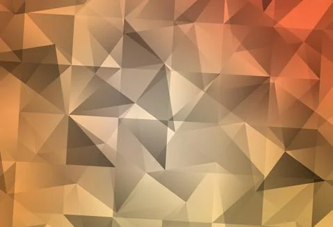 Light Orange vector polygonal pattern. イラスト素材