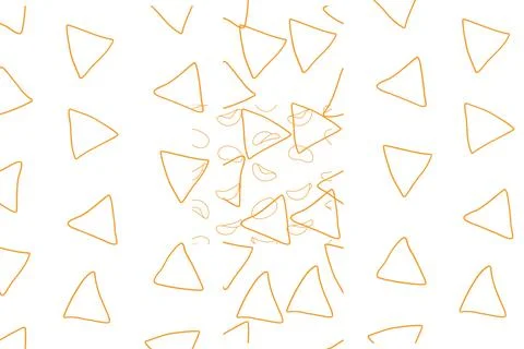 Light Orange vector seamless, isometric backdrop with lines, triangles. Gli.. Stock Illustration