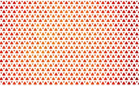 Light Orange vector seamless layout with lines, triangles. Stock Illustration