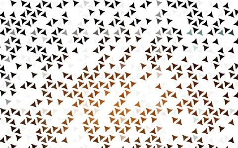 Light Orange vector seamless texture in triangular style. Stock Illustration