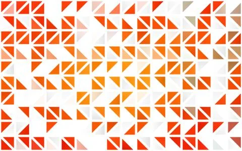 Light Orange vector seamless texture in triangular style. 스톡 일러스트
