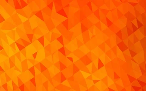 Light Orange vector shining triangular pattern. Illustrazione stock