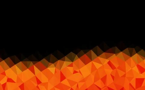 Light Orange vector shining triangular pattern. Stockillustratie