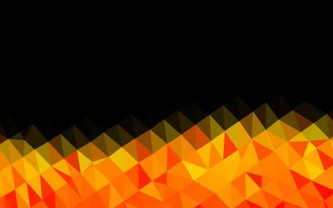 Light Orange vector shining triangular pattern. Illustrazione stock