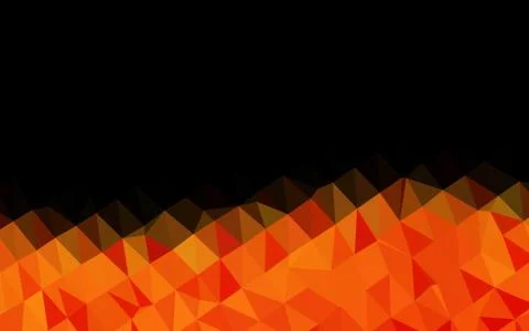 Light Orange vector shining triangular background. Stock Illustration