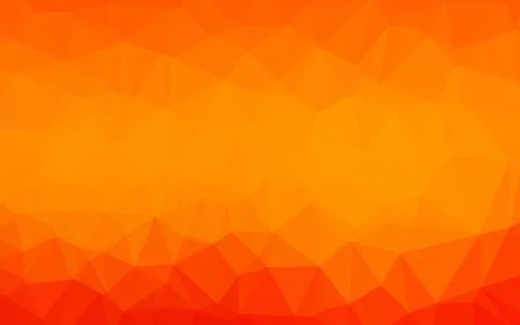 Light Orange vector shining triangular pattern. Stock Illustration