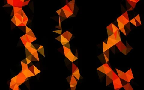 Light Orange vector shining triangular pattern. Illustrazione stock