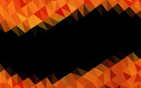 Light Orange vector shining triangular pattern. Illustrazione stock