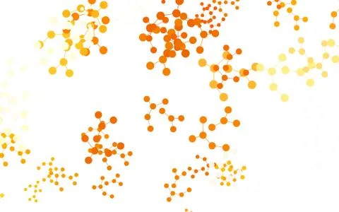 Light Orange vector template with artificial intelligence structure. Stock Illustration