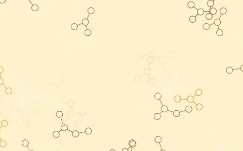Light Orange vector template with artificial intelligence structure. Stock Illustration