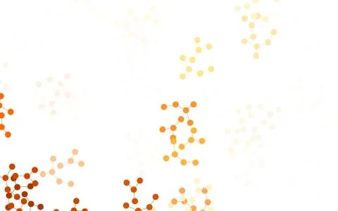 Light Orange vector template with artificial intelligence structure. Stock Illustration