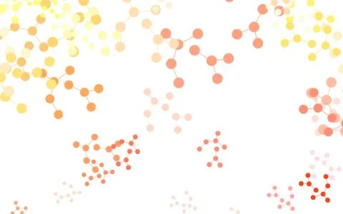 Light Orange vector template with artificial intelligence structure. 库存插图