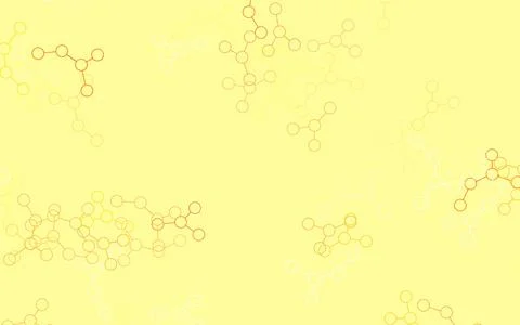 Light Orange vector template with artificial intelligence structure. Stock Illustration